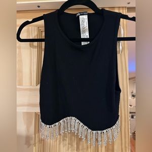 Zara sparkly top
